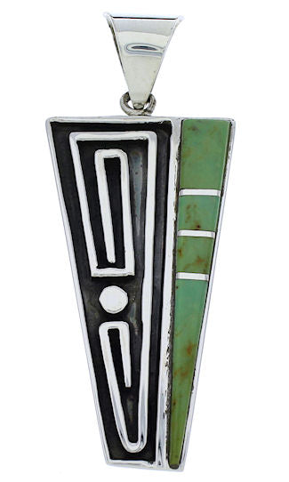 Southwest Jewelry Turquoise Silver Pendant PX30187